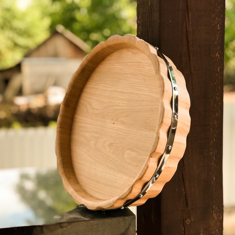 деревянный поднос из дуба