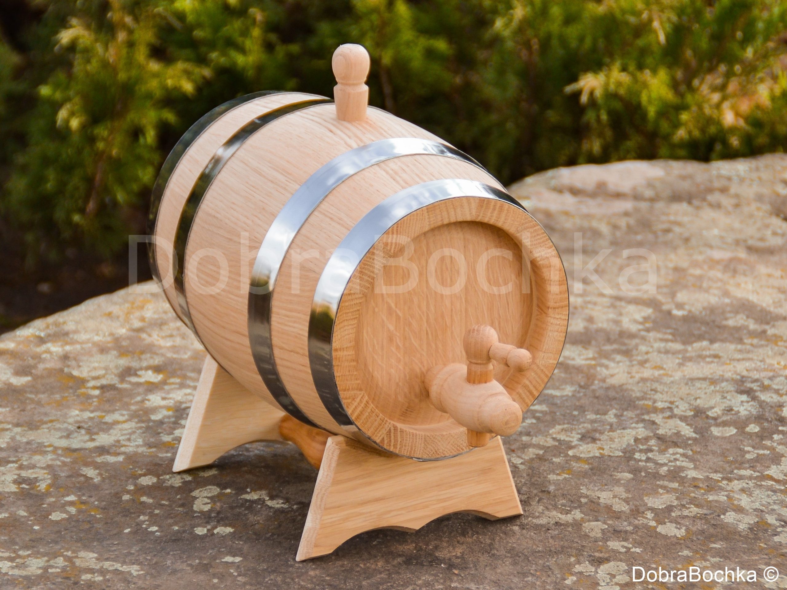 Бочка дубовая 3л для выдержки напитков #1 — изображение 2