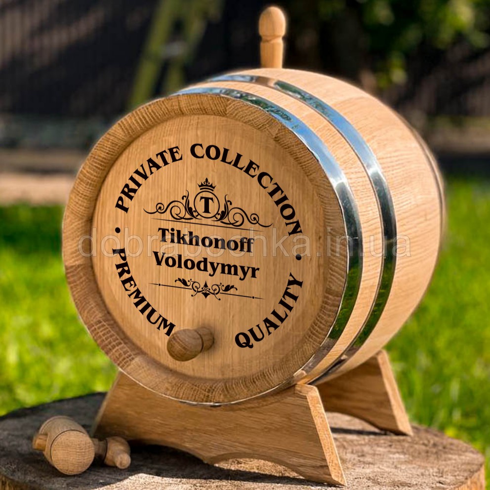 Дубовая бочка 10л для выдержки напитков #5